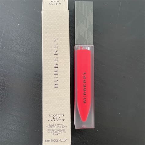 burberry liquid lip velvet regiment red|Burberry Peach & Regiment Red Liquid Lip Velvets Reviews.